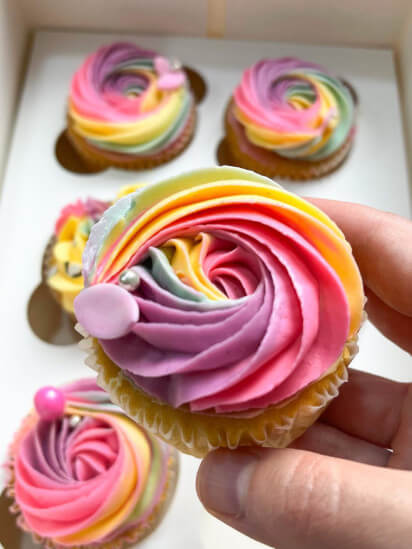 Rainbow Cupcakes