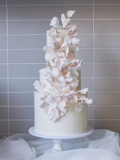 Wedding Cake with hand made Patels